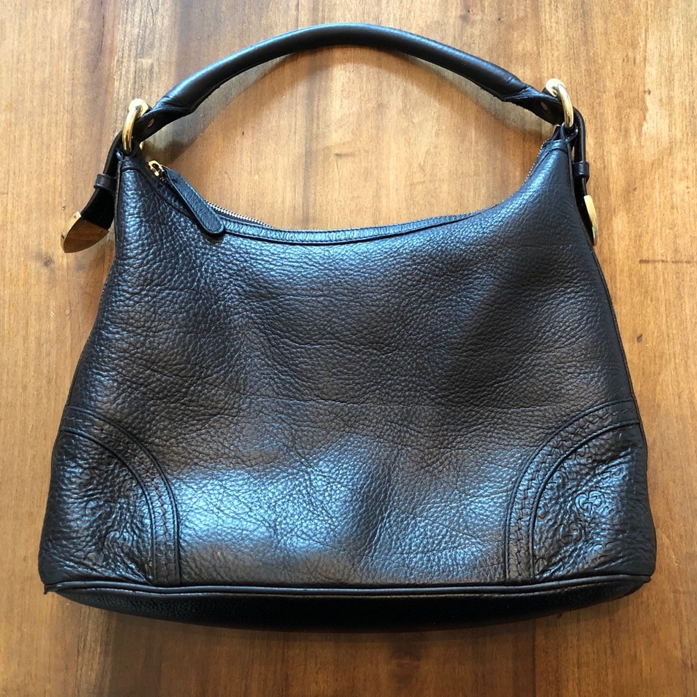 Black Leather Gucci Purse
